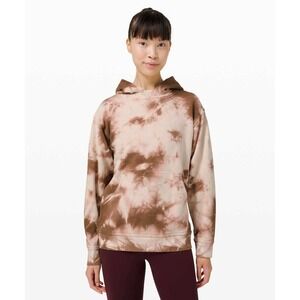 Lululemon All Yours Hoodie Womens Size 8 Earth Dye Clay W3DXGS Activewear